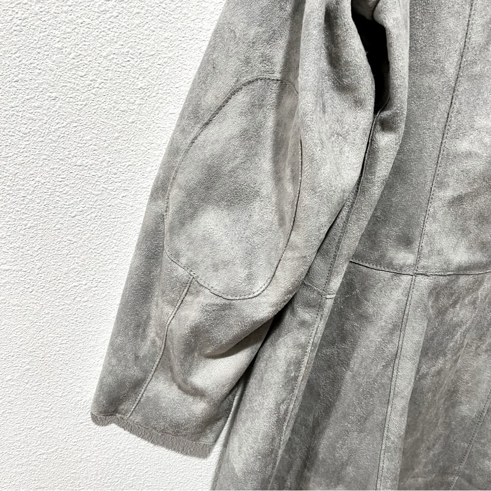 MAINPOL Faux Suede Mid Length Jacket - Picture 8 of 11